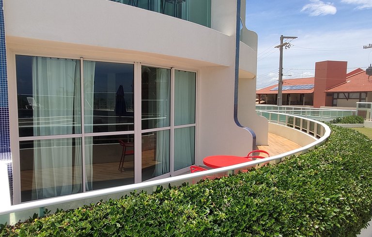 Frente Mar com Terraço Privativo e Pet Friendly