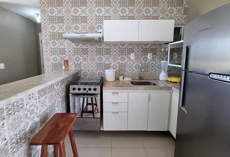 Lindo Apartamento com Varanda e Vista Mar