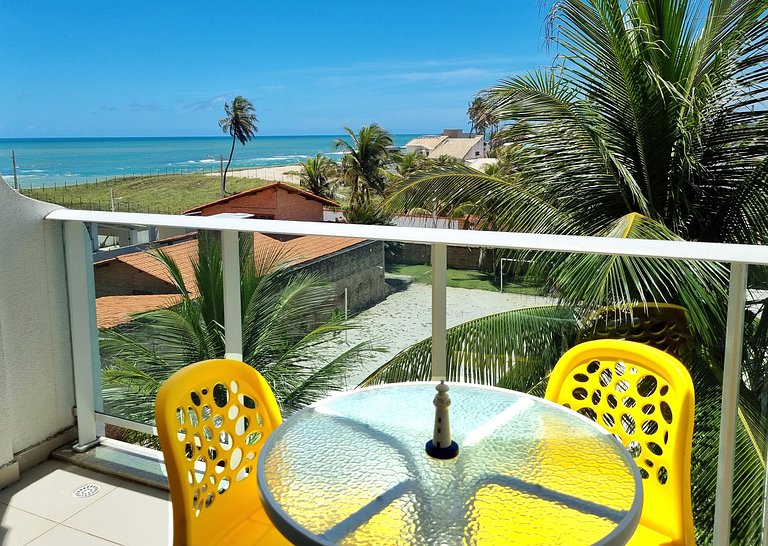 Lindo Apartamento com Varanda e Vista Mar