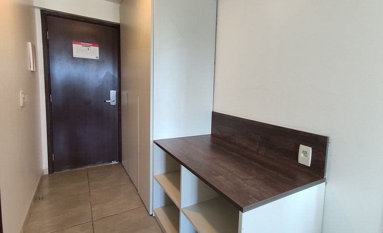 Flat Vista mar c Limpeza Diária | R627