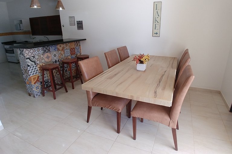 Casa Janga Mar: 5 suítes, piscina e churrasqueira