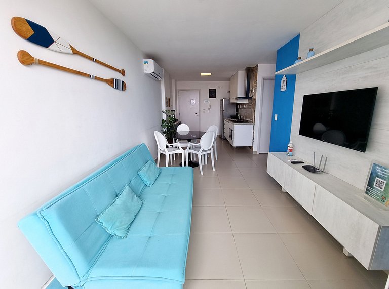 Areias do Mar | VistaMar e ar-condicionado na sala