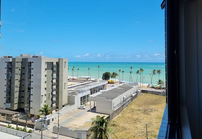 Apê c/ Ar, Wi-Fi, Piscina, Vista Mar e Garagem
