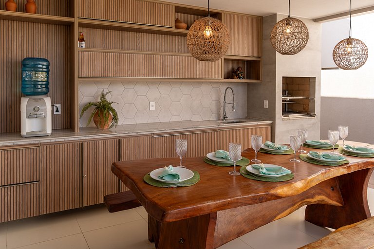 Casa Corais | 4 Suites Piscina Churrasqueira Lazer