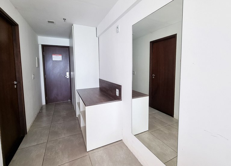 Flat Frente Mar c Limpeza Diária | R601