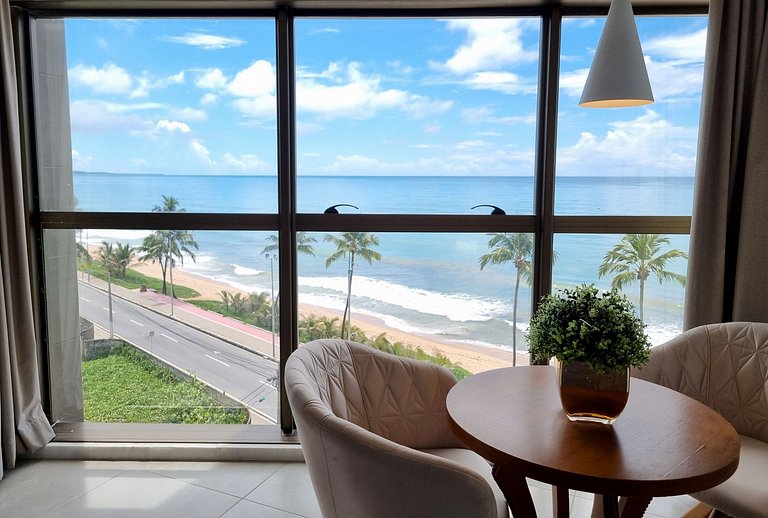 Flat Frente Mar c Limpeza Diária | R608