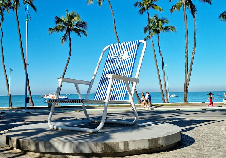Apartamento Wi-fi Rápida no melhor da Ponta Verde