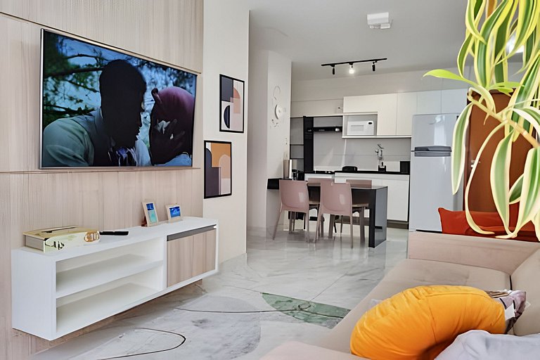 Apartamento a 3 min da praia, academia + piscina