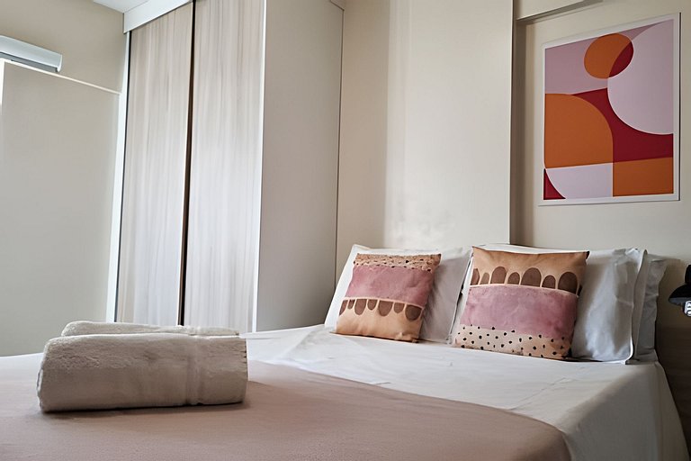 Apartamento 2 quadra Mar,Academia, Piscina no topo