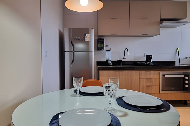 Apê Ótima Localização, Cozinha, Coworking, Fitness