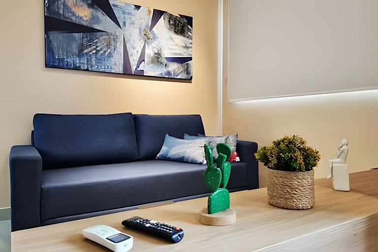 Lindo Estúdio com Jacuzzi, Sauna e Coworking
