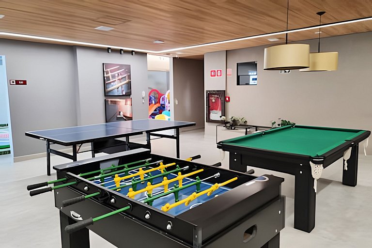 Lindo Estúdio com Jacuzzi, Sauna e Coworking