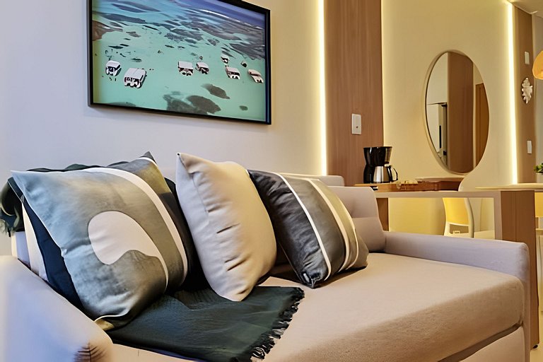 Apê com Ar em Tudo, Garagem e Lazer de Resort