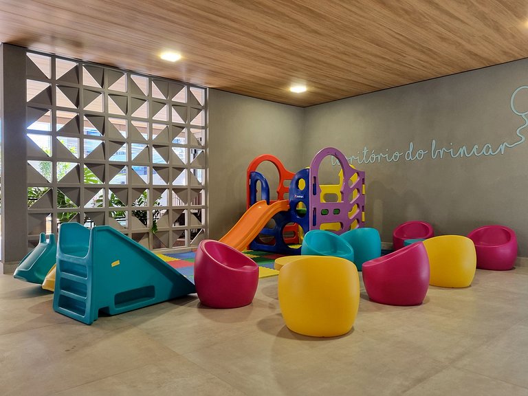 Apê na Pajuçara, AR Sala, Fitness, Piscina & Kids