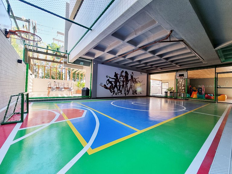 Apê com Ar em Tudo, Garagem e Lazer de Resort