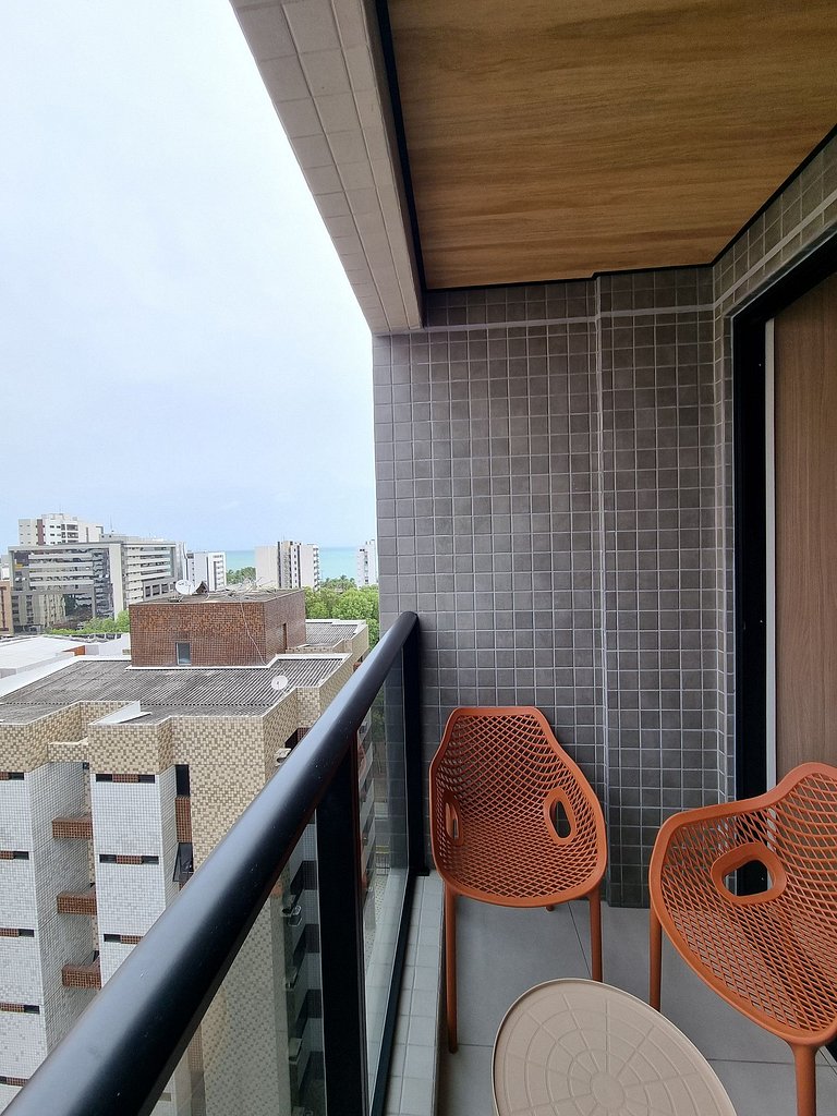Apartamento Pajuçara c AR na Sala e Lazer Completo