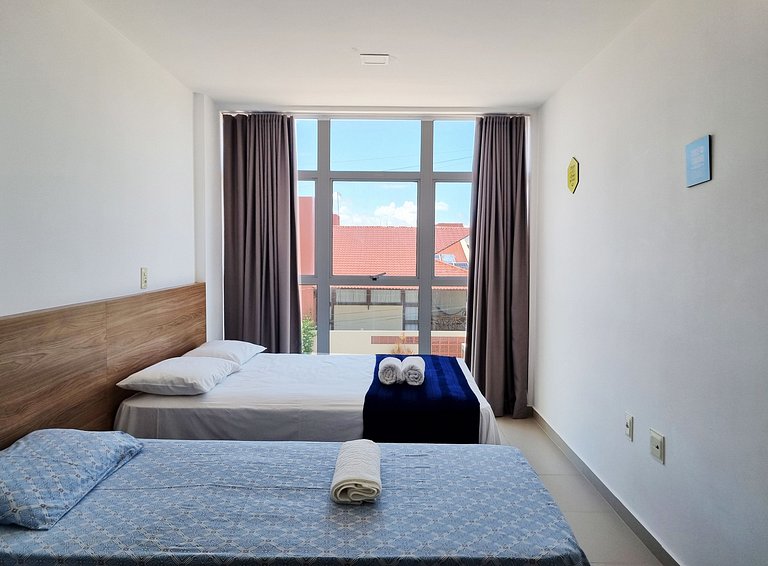 Areias do Mar | 2 quartos, vista pro mar e varanda
