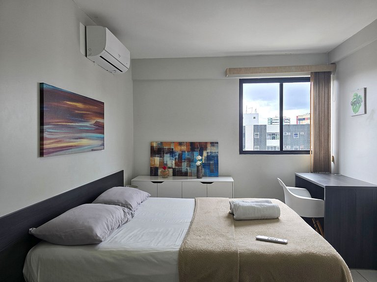 Apê na Ponta Verde com Wi-Fi e Piscina no Topo