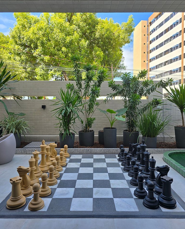 Apartamento Pajuçara c Piscina, Coworking, Fitness