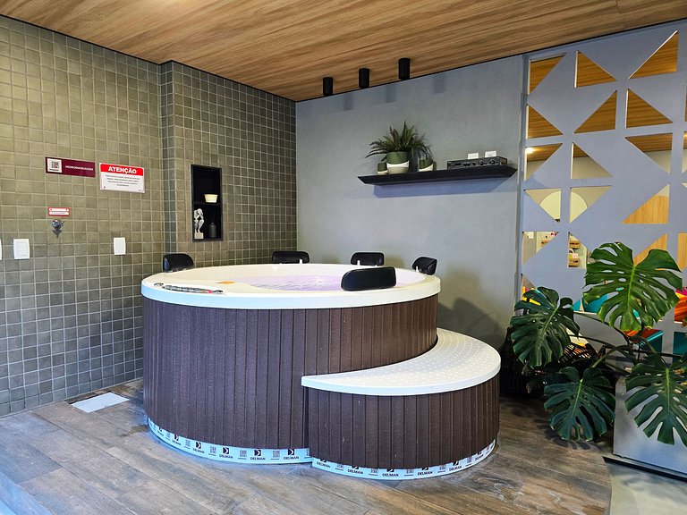Apê com Ar em Tudo, Garagem e Lazer de Resort
