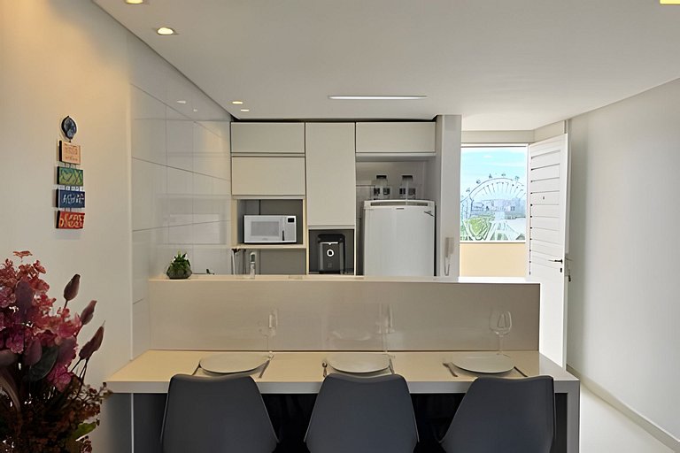 Duplex Beira-Mar Pajuçara | Perto da Roda Gigante