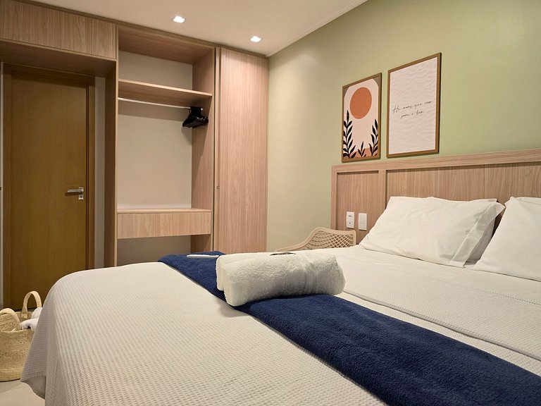 Apartamento Pajuçara c AR na Sala e Lazer Completo