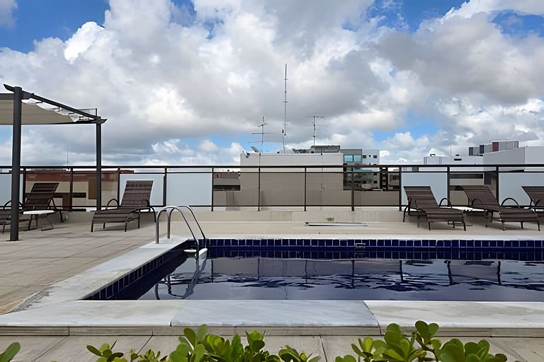 Apto em Ótima localização com Piscina na cobertura