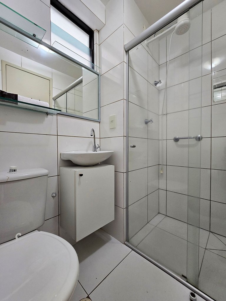 Apartamento 2quartos c Vista para Mar de Pajuçara