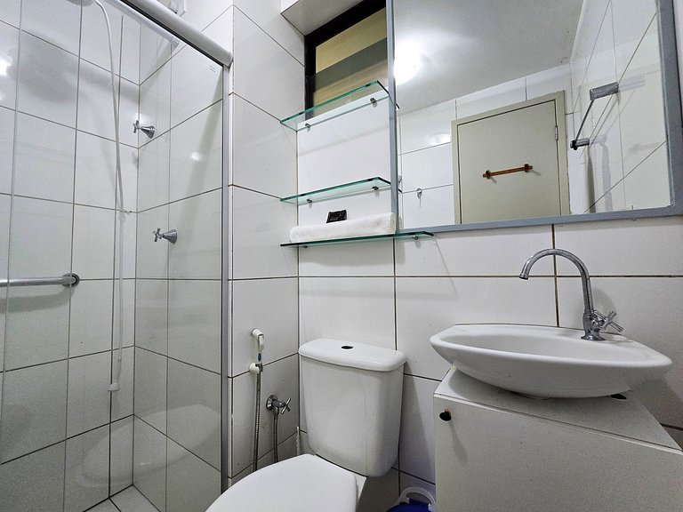 Apartamento 2quartos c Vista para Mar de Pajuçara