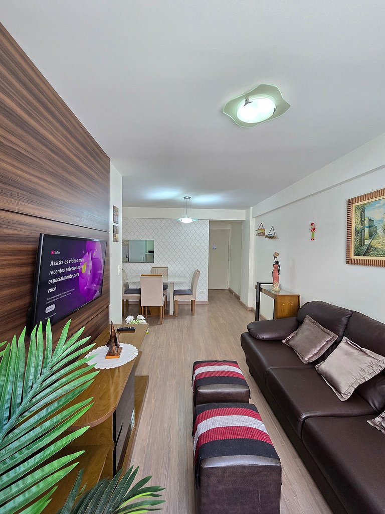 Apartamento 2quartos c Vista para Mar de Pajuçara